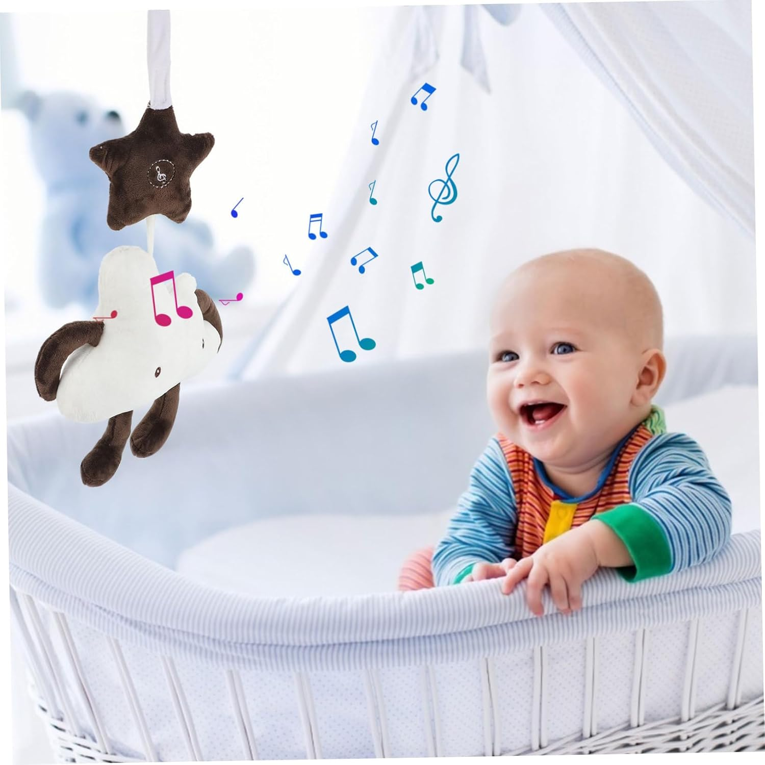 2Pcs Cloth Pendant for Crib Adorable Nursery Ceiling Ornament Hanging Crib Pendant Ornament and Nursery image number 5