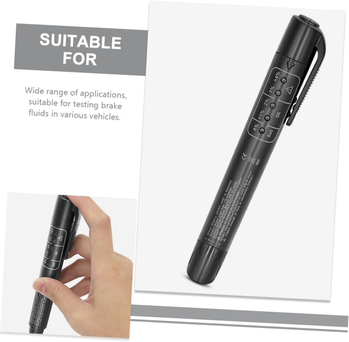 GARVALON Brake Fluid Replacement Tool Use Brake Tester Pen Liquid Level Indicator image number 3