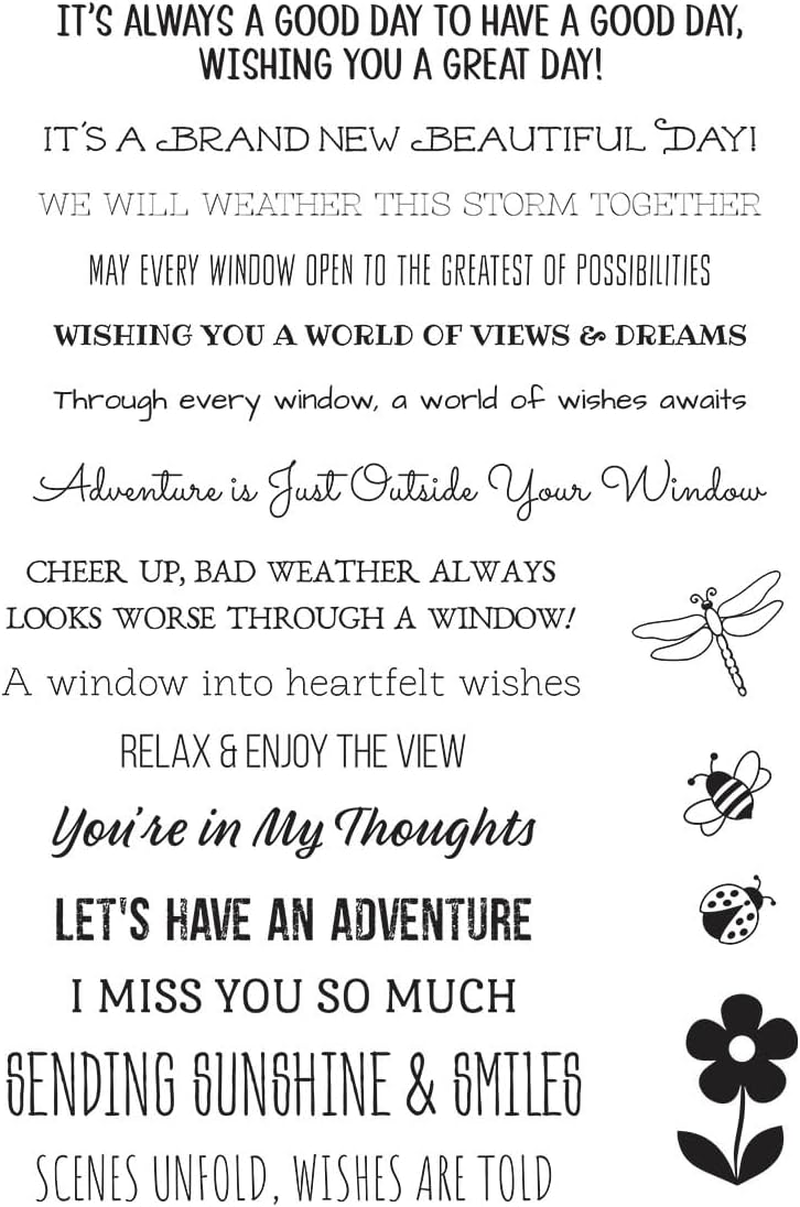 Spellbinders Sending Sunshine Sentiments Clear Stamp Set image number 2