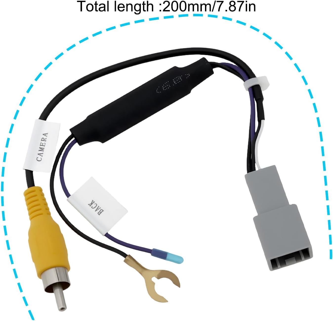 Ecsing 8-Pin Reverse Camera Video Output Adapter Cable Compatible with Honda BRV 2014&ndash;2018 image number 4