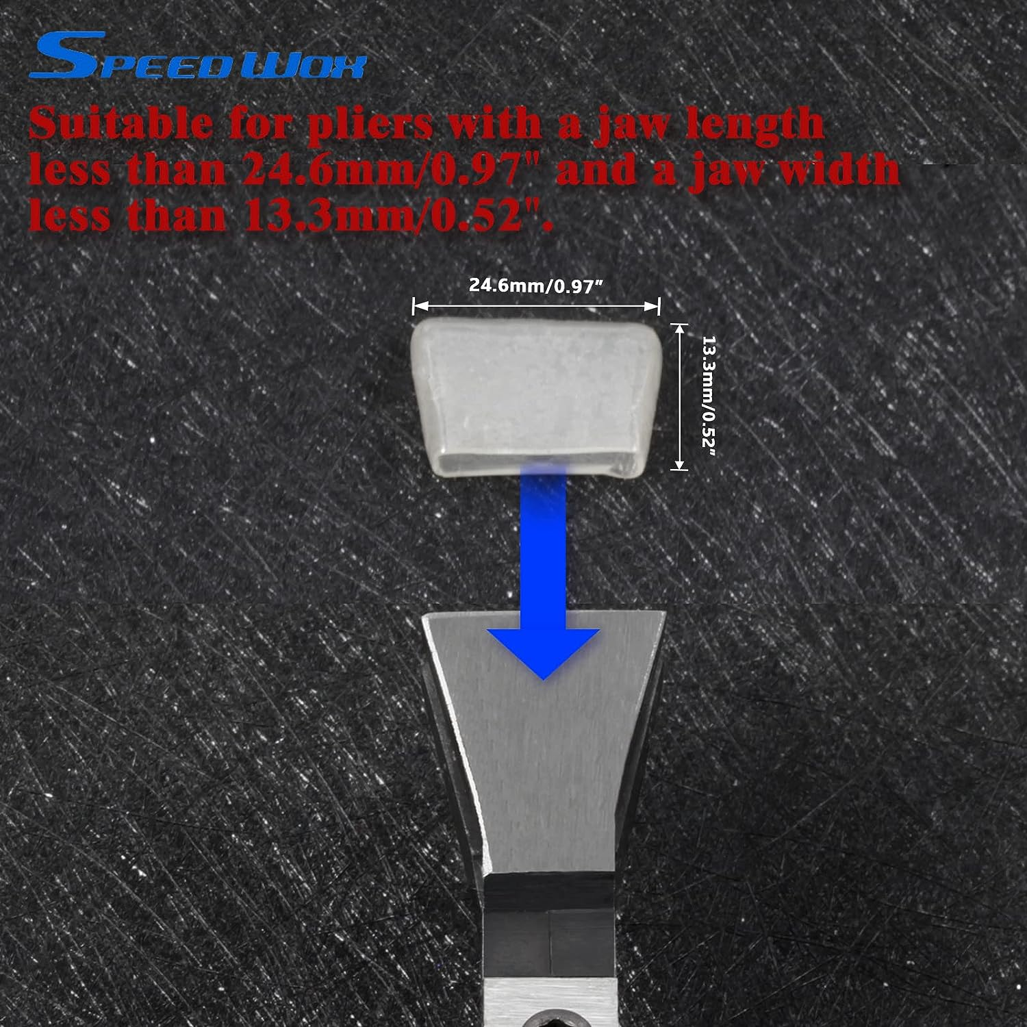 SPEEDWOX Rubber Tips for Standard Glass Running Pliers 4 Pcs Tips Stained Glass Work Tool image number 5