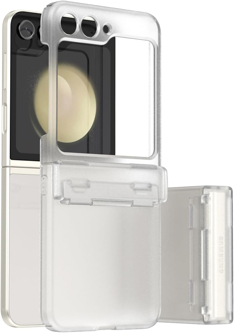 ARAREE Nukin 360 Samsung Galaxy Z Flip 5 Case with Hinge Protection, Lightweight Full Body Protective Hard PC Cover Designed for Samsung Galaxy Z Flip 5 5G - Clear, (Flip4Nk360)