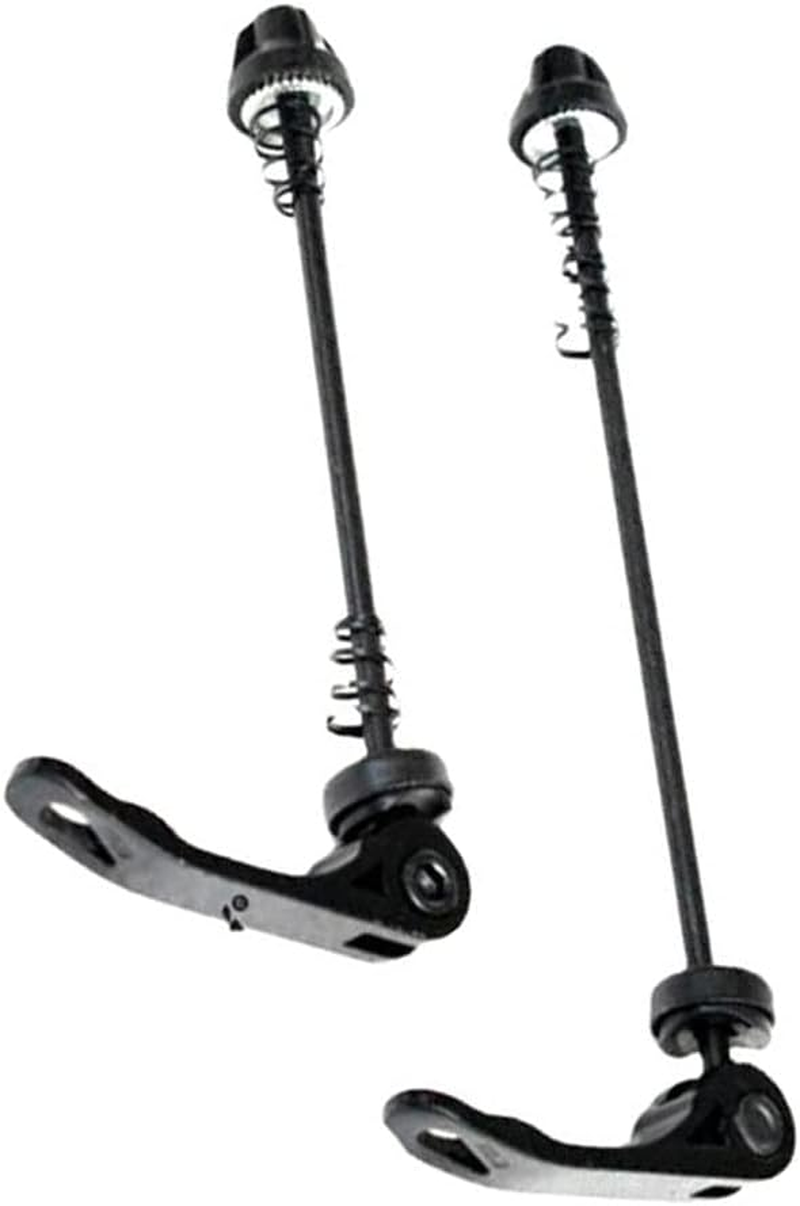 NA 1 Pair Quick Release Skewer Front and Rear Wheel Hub Quick Release Skewer Set Clip Bolt Lever Axle Set for Road Mountain Bicycle image number 3