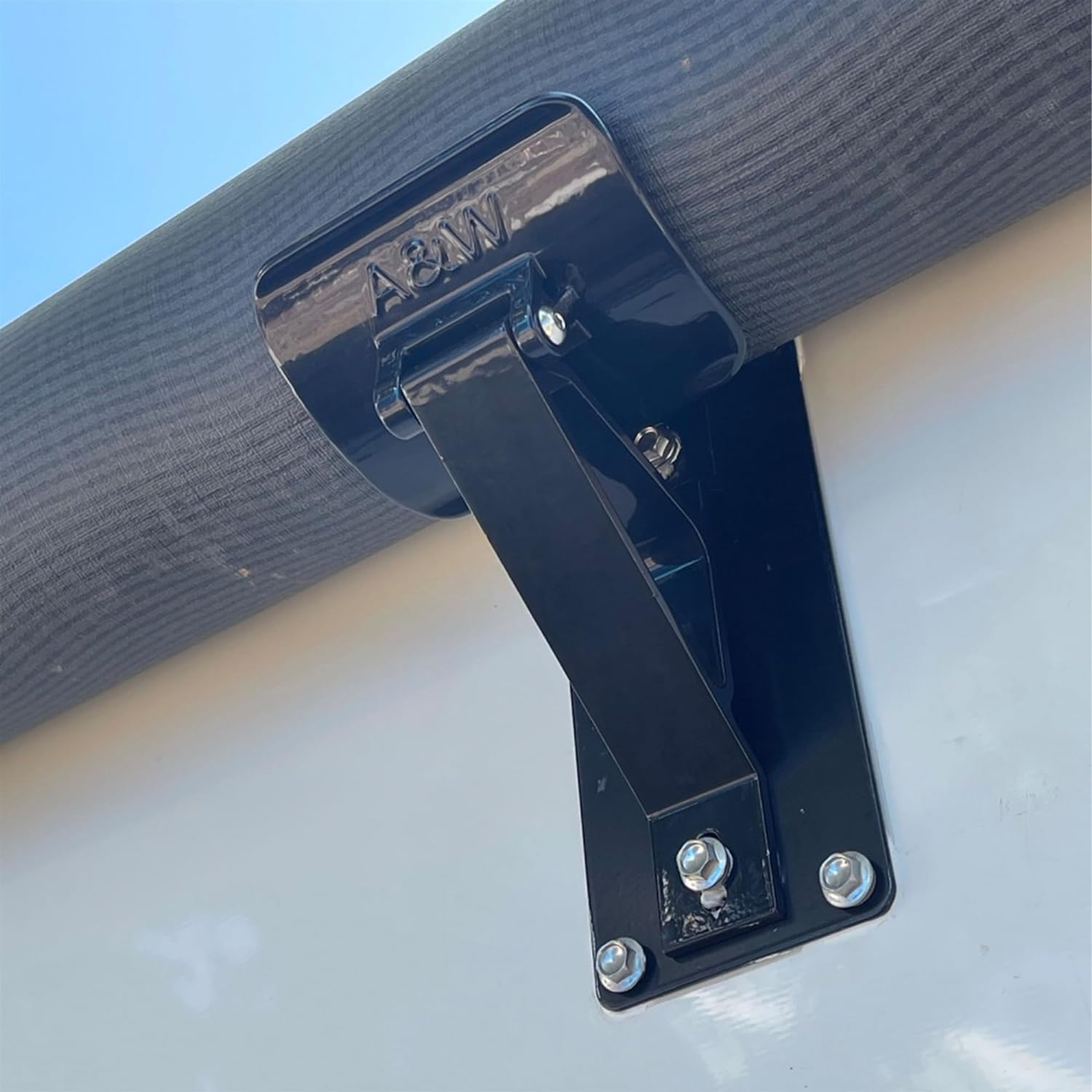 RV Awning Support RV Awning Center Support Roller Cradle Support for RV Camper Awning - Black image number 2