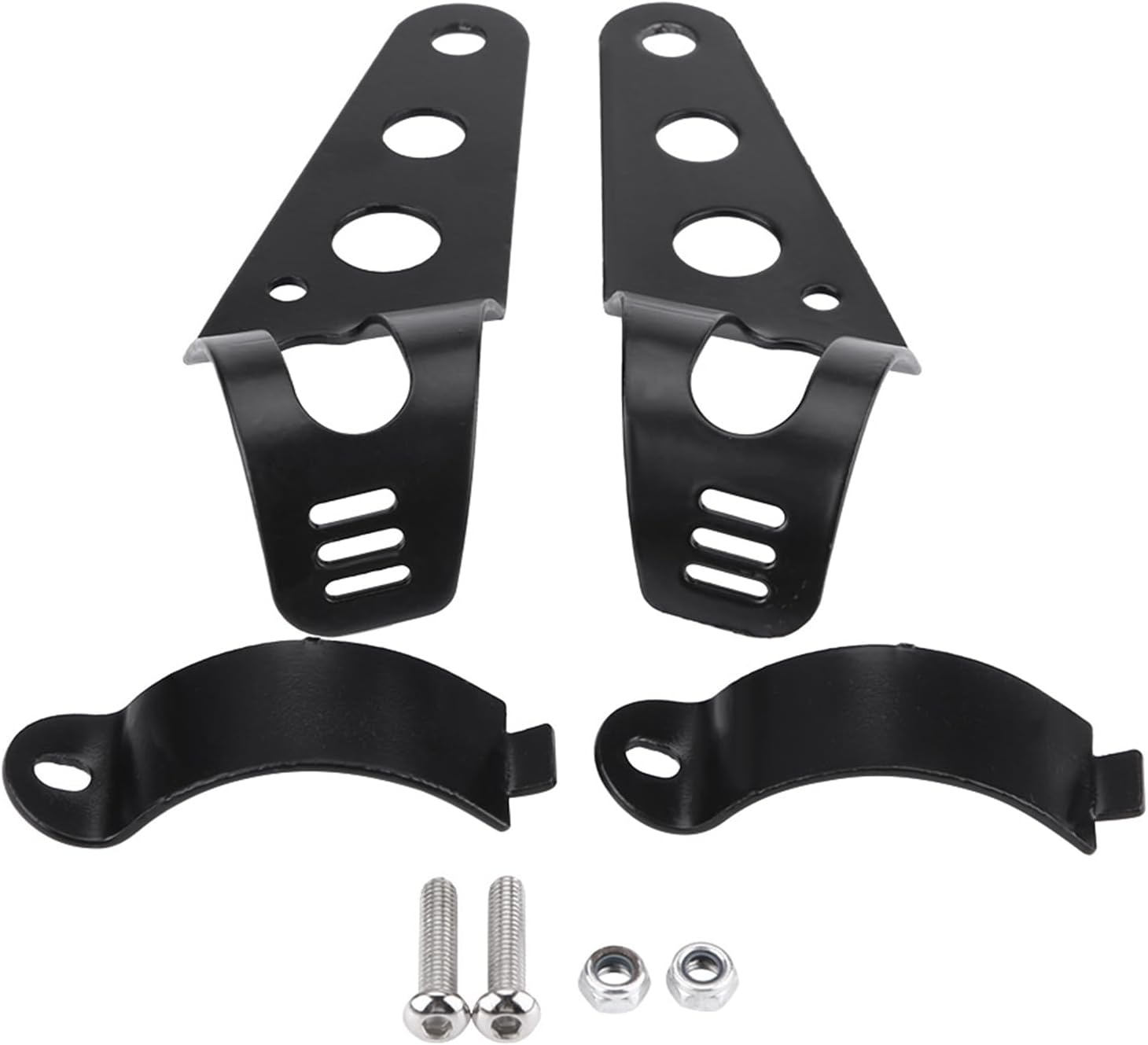 Lighthouse Assembly Bracket to Grab Cafe Racer, Easy Installation, 33-43 Mm Size of the Fork Tube (Black)