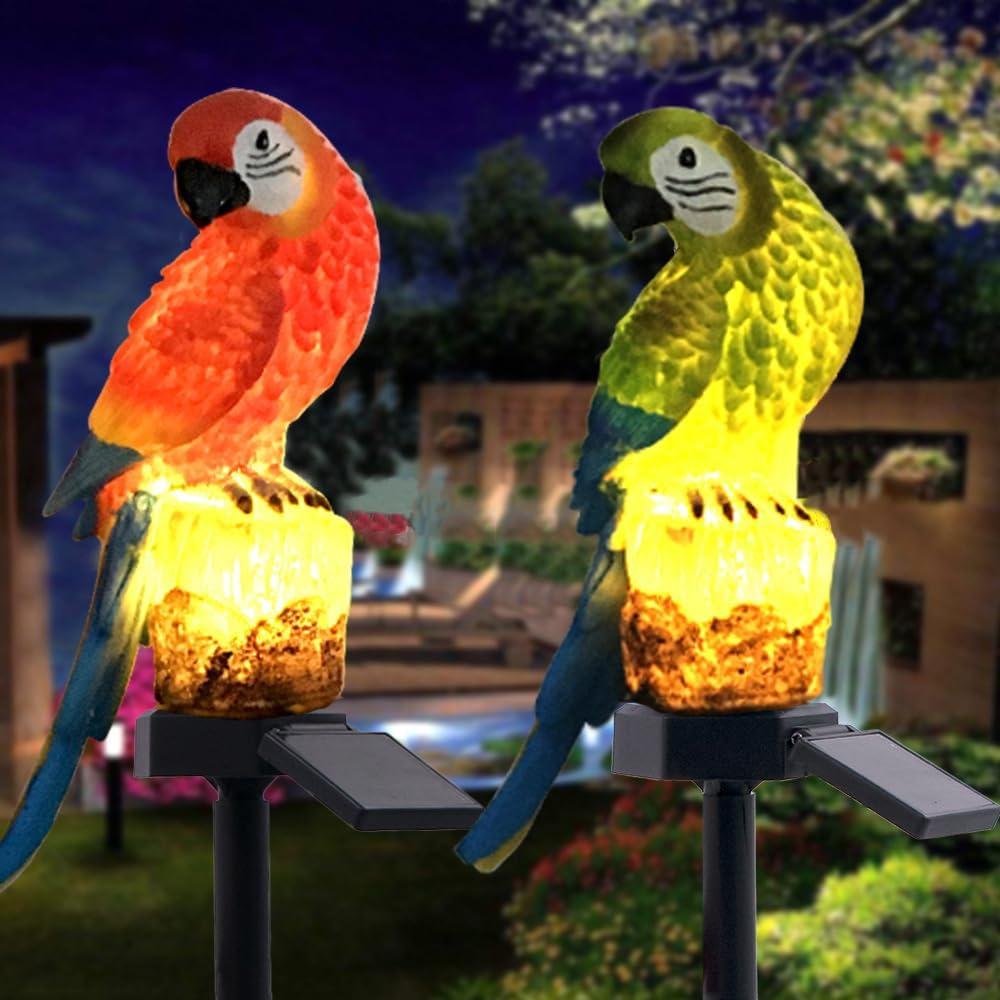 Jauhmui Solar Lights for Outdoor Use, 43 X 14 X 7 Cm, Owl LED, Weatherproof Solar Light, Garden Stake for Garden Path (Pack of 3) - Pack Of 3 image number 3