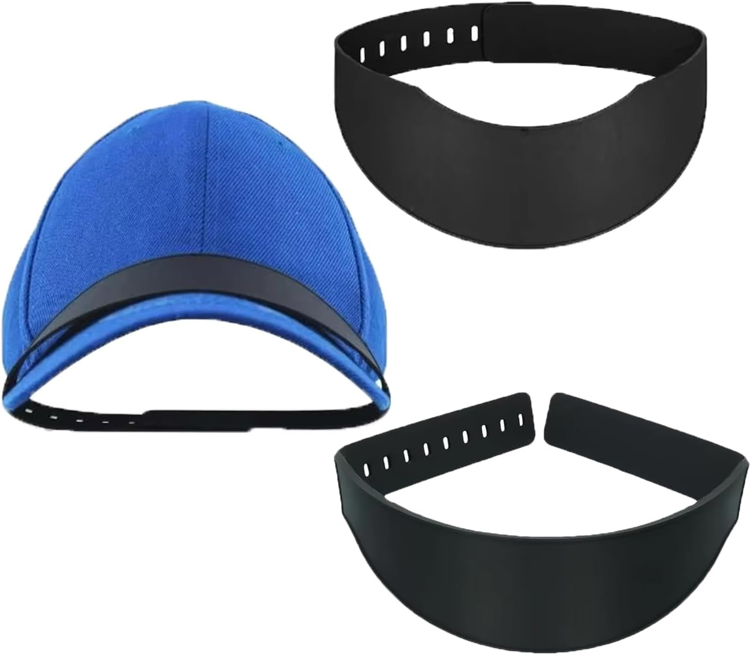 Arrerr 3 Pack Baseball Cap Brim Bender Adjustable Golf Dad Hats Bill Bender Curving Band Shaper Brim Curver for Baseball Hat Cap Bill Steaming Optional Trucker Hats Snapback Hat Performance Hat image number 3