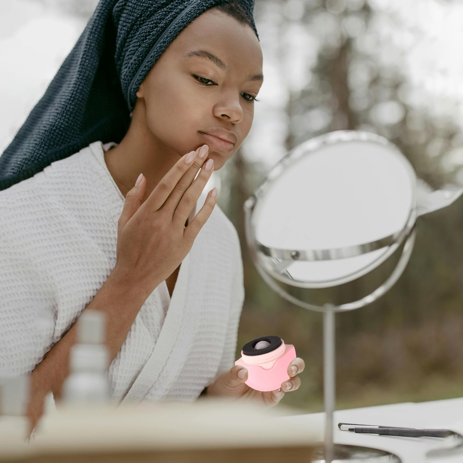 Lyreh Sunscreen Roller Applicator, Pink Sunscreen Roll Sponge Applicator Sunblock Buddy Brush Sun Cream Brush for Kids Adults Families Travel image number 4