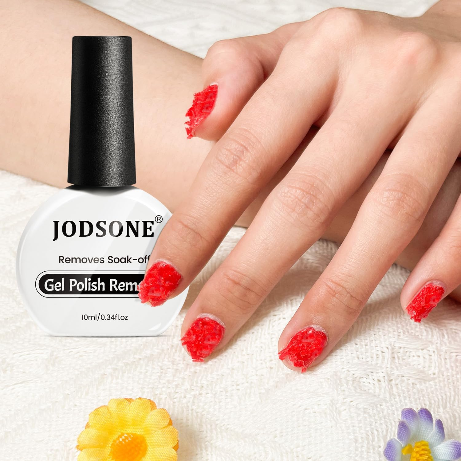 JODSONE 2 Bottles of 10ML Gel Polish Remover No Need Soaking or Wrapping Gel Remover for Nails 3-5 Minutes
