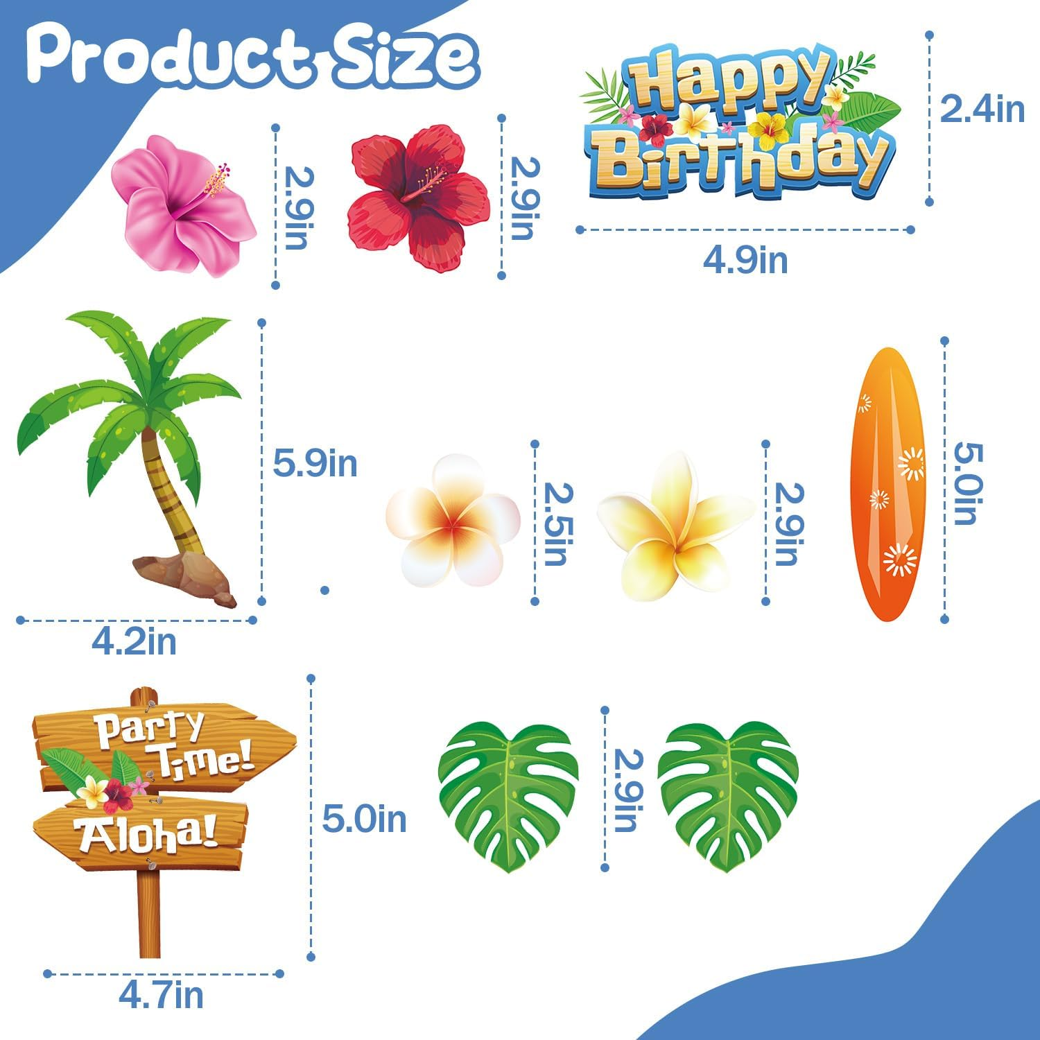 12Pcs Blue Cartoon Cake Decorations,Blue Cake Topper Cartoon Themed Party Decorations for Boys Kids Birthday or Baby Shower Supplies