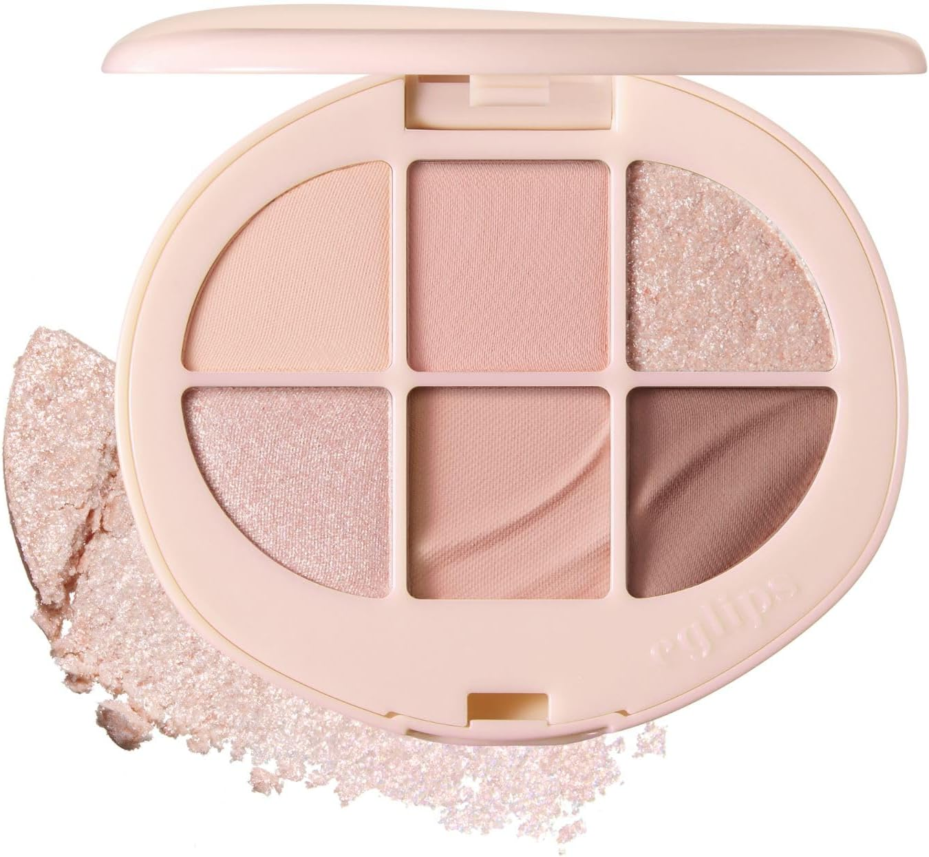 EGLIPS Soft Eye Palette - All-In-1 Multi-Use Eyeshadow Palette Smooth Matte Texture & Shimmer & Glitter Blendable Shades Lightweight Buildable Korean Makeup K-Beauty (04 SUN-KISSED)