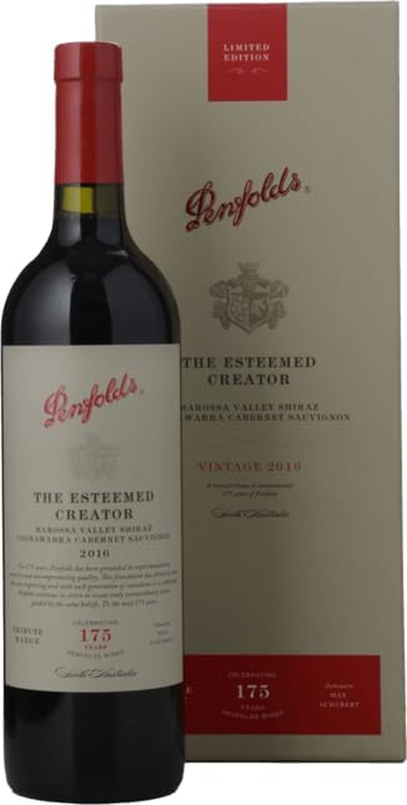 Penfolds the Esteemed Creator Shiraz - Cabernet 2016 Presentation Box