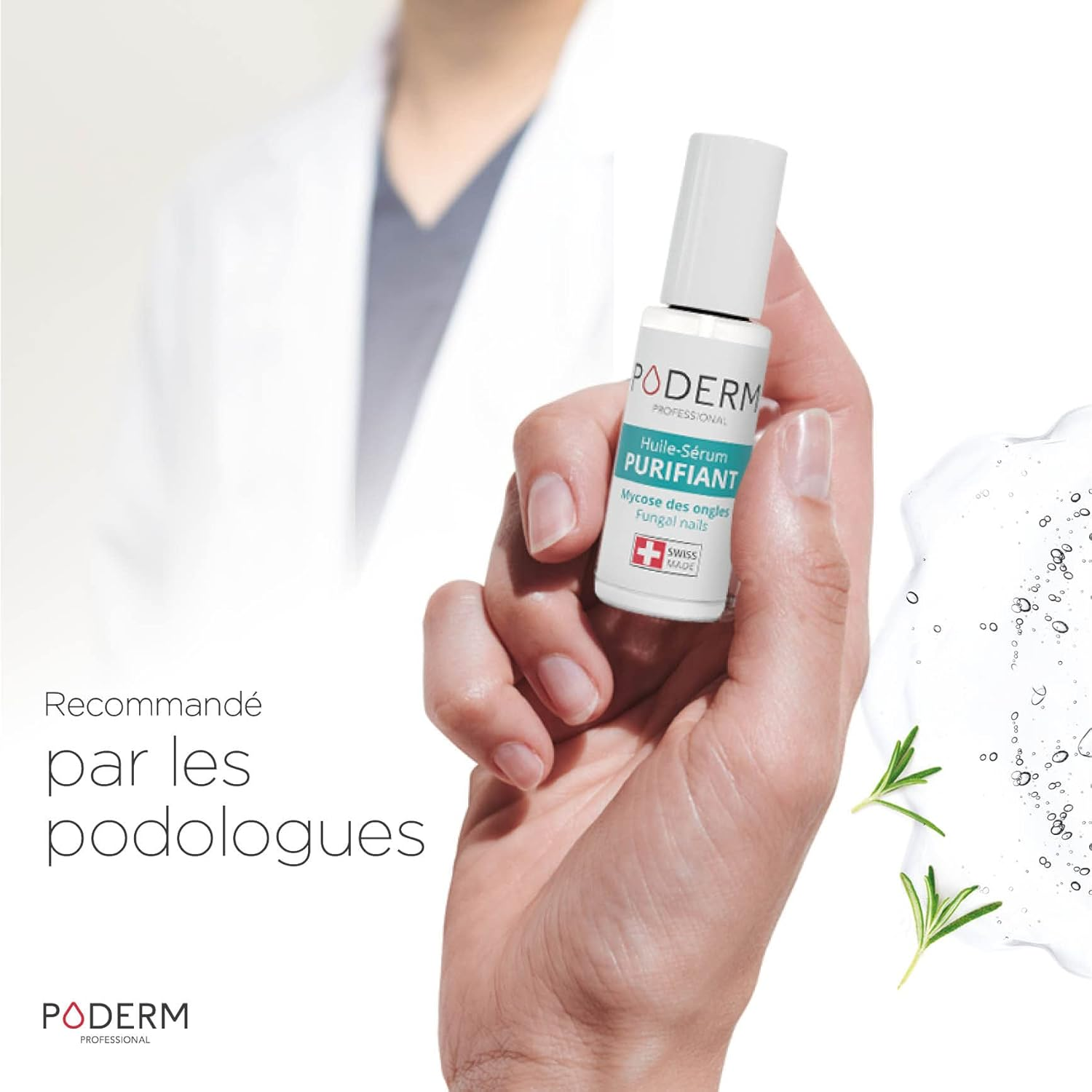 PODERM - 2X PACK - 2-In-1 FUNGAL INFECTION NAIL TREATMENT| with Exceptional Plants with Powerful Anti-Fungal Restorative Properties | Professional Foot/Hand Treatment | Quick & Easy | Swiss Made image number 2