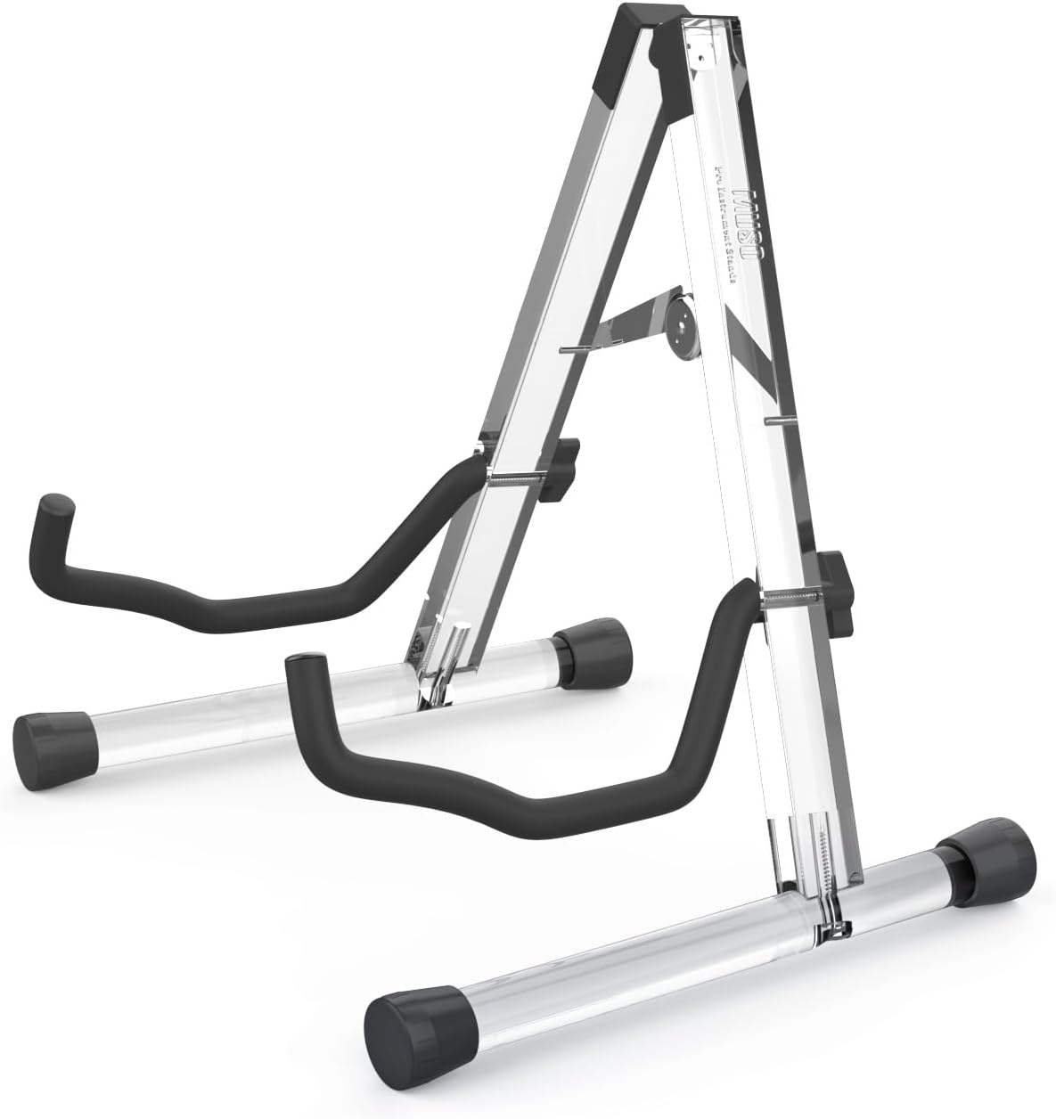 MUSO Guitar Stand,Acoustic Guitar Stand,Acrylic Classical Electric Guitar Stand,Foldable Bass Guitar Stand,Guitar Accessories (Crystal) - Acacia image number 6