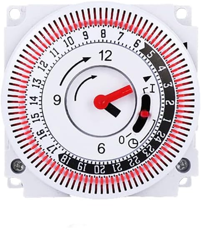 VOANZO 24 Hour Cycle Socket Timer Switch 220V/16A Immersion Heater Switch for Lights, Heaters, Pools, Appliances image number 4