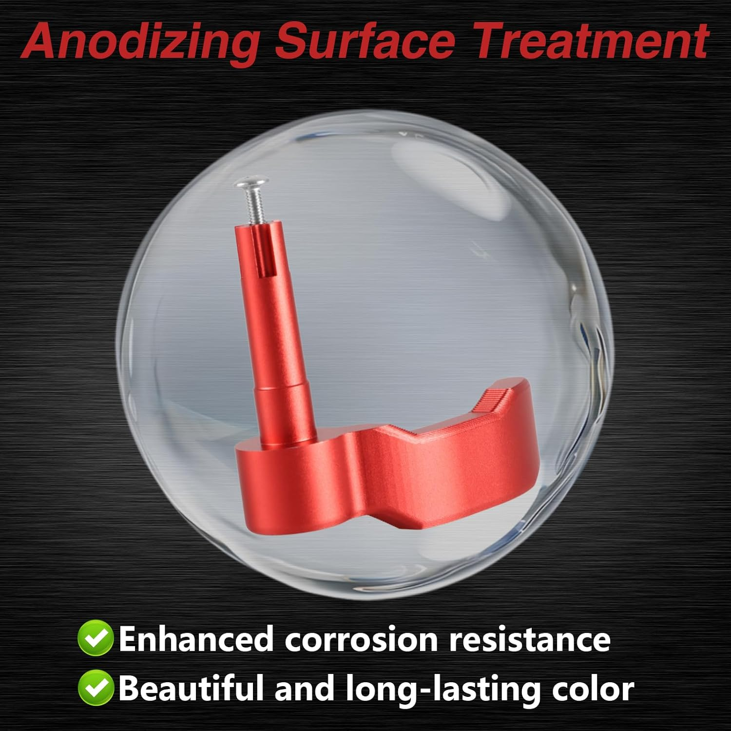 FUSCH Red 6061 Aluminum Alloy Thumb Throttle Control Lever Compatible with Polaris Scrambler 500 850 XP 1000 Eps/Sportsman 450 550 570 850 XP1000 - Black image number 4