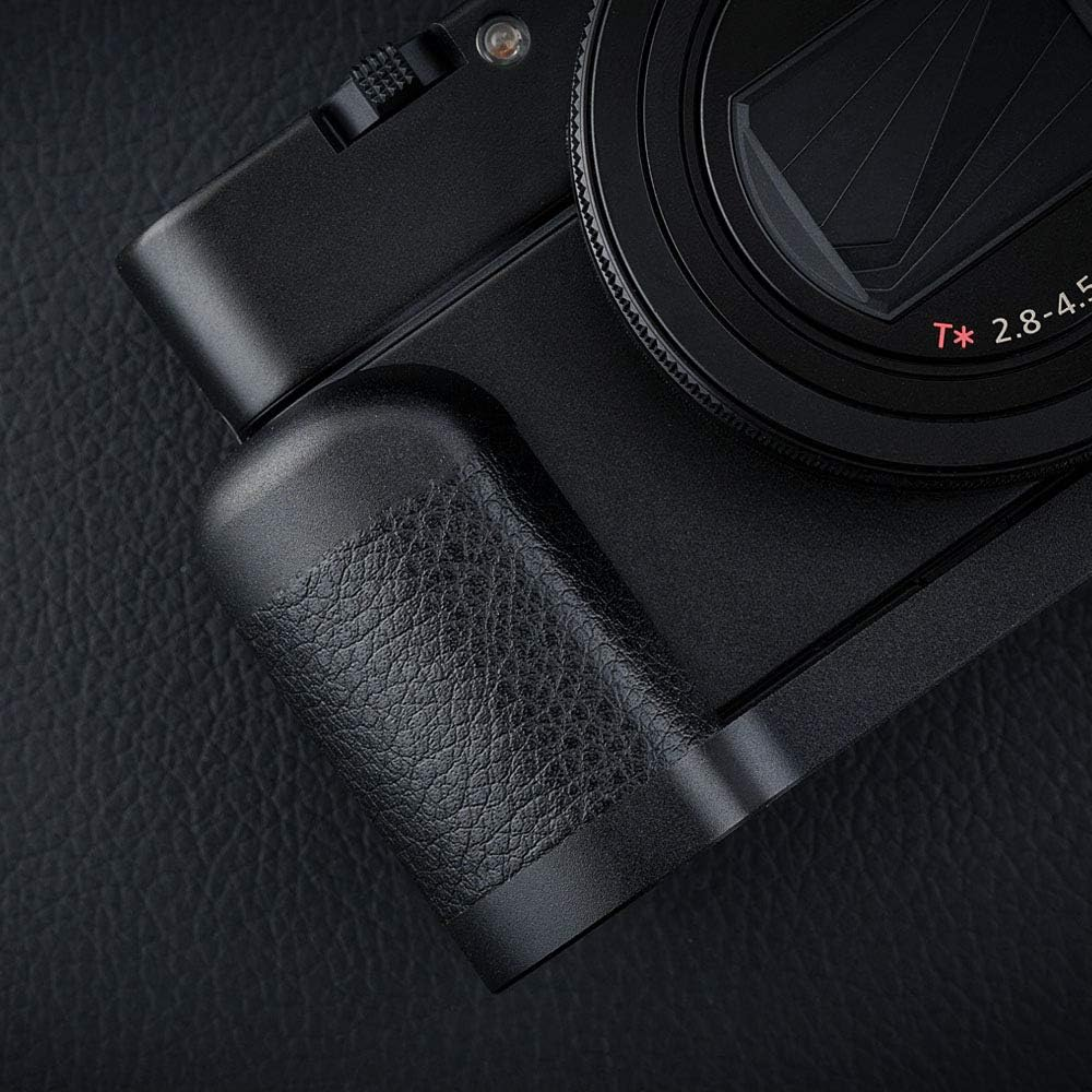 JJC Dedicated Metal Hand Grip L Bracket for Sony RX100 VII RX100M7 Anti-Slip Holder, No Blocking to HDMI Multi Microphone Jack & Battery Memory Card Compartment, Replaces Sony AGR2 Attachment Grip image number 6