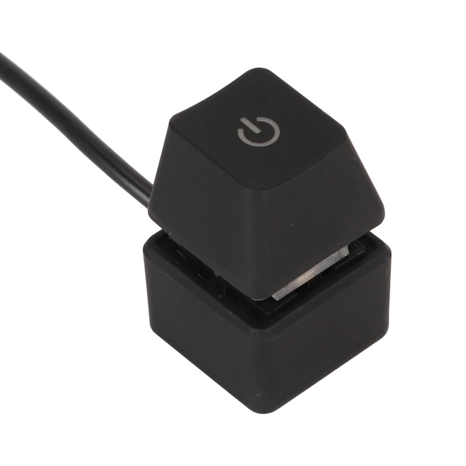 6.6Ft PC Power Button, External Power Switch with 7 Color Light for Desktop PC, Blue Switch Mechanical Keys, Computer Power Switch Suitable for Home Hotel Office image number 2