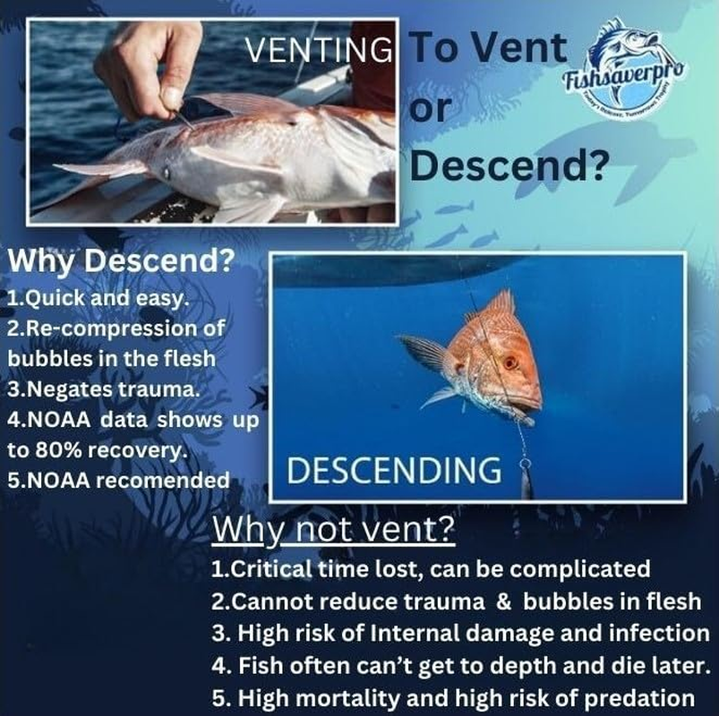 Fishsaverpro Fish Release Weight or Fish Descending Device for Release of Unwanted Fish with Barotrauma in Standard Packaging image number 5