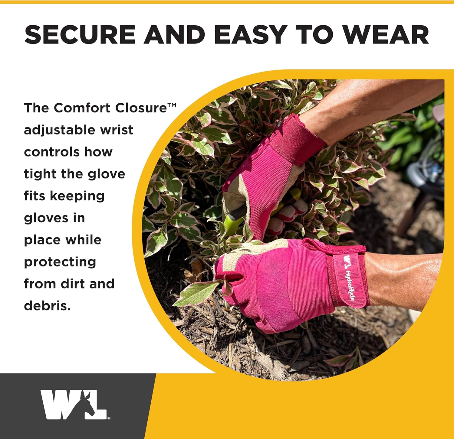 Wells Lamont Women&rsquo;S Hydrahyde Split Leather Hybrid Pink Gloves