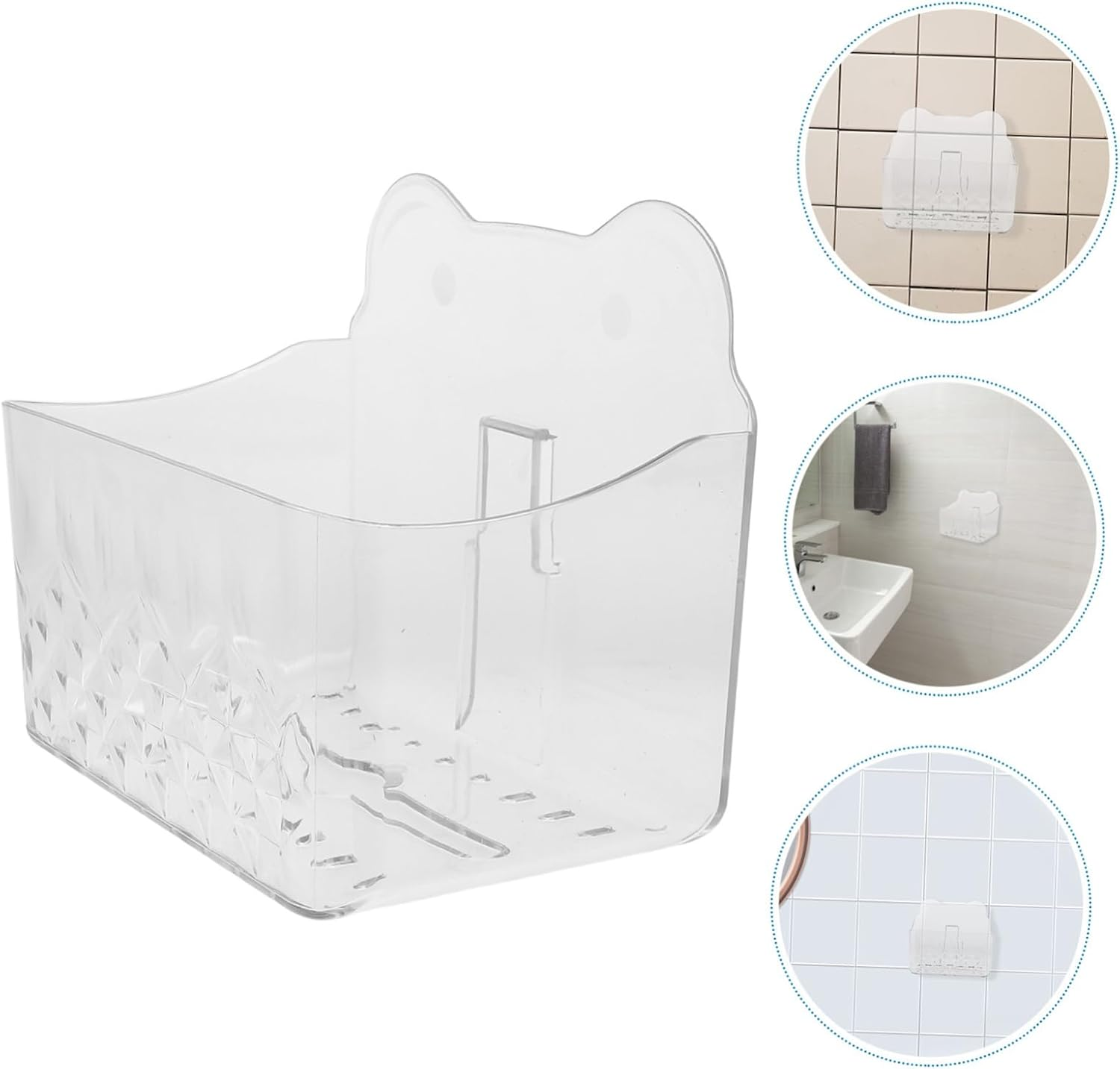 Bathroom Tissue Storage Box Wall Mount Tissue Dispenser Kitchen Towel Holder Easy Install Napkin Container image number 5