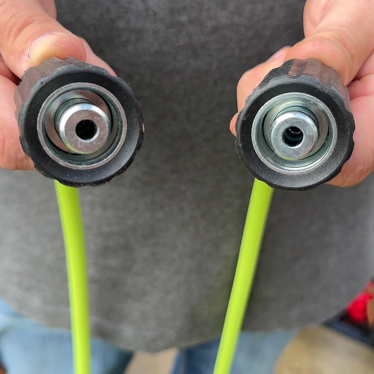 Flexzilla Pressure Washer Hose 5/16" 50' M22 3100PSI, Zillagreen - HFZPW3550M-E image number 2