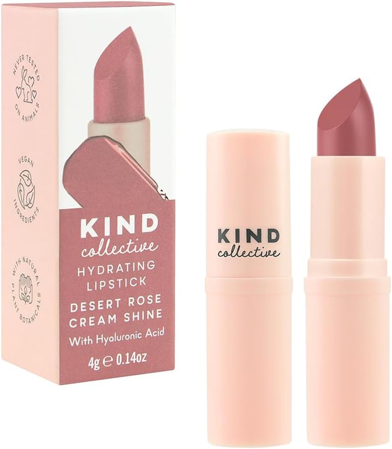 The Kind Collective Hydrating Lipstick with Hyaluronic Acid 4 G, Desert Rose Cream Shine image number 3