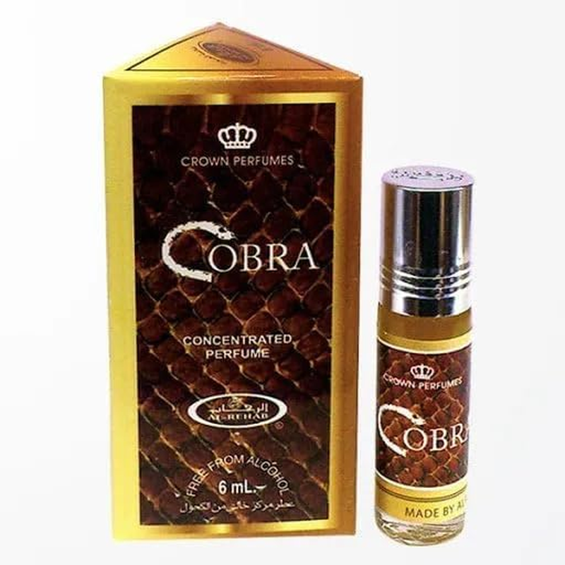 Crown Perfumes Cobra Concentrated Perfume Oil, 6 Ml, Arabian Fragrance