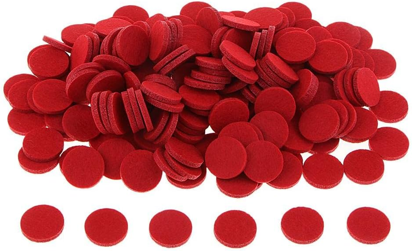 Generic Wholesale Set of 200 Replacement Pads for Essential Oil Diffuser Jewelry - Choose from 11 Colors, Red image number 4