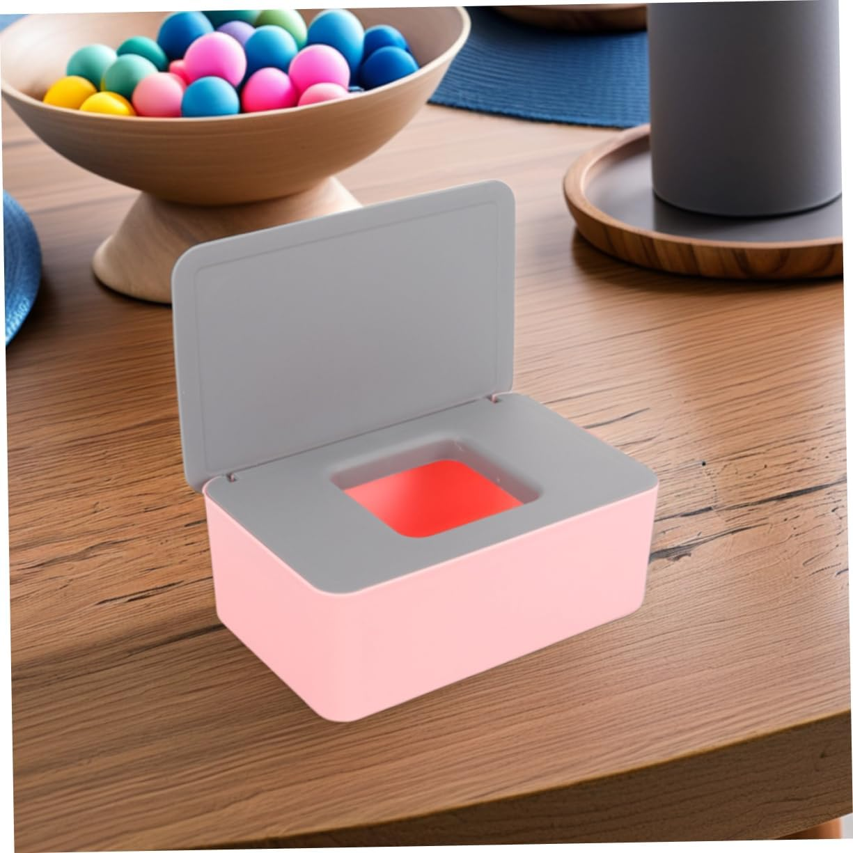 Amosfun 2Pcs Portable Wet Wipes Box Reusable Wipes Container Household Wet Tissue Case image number 3