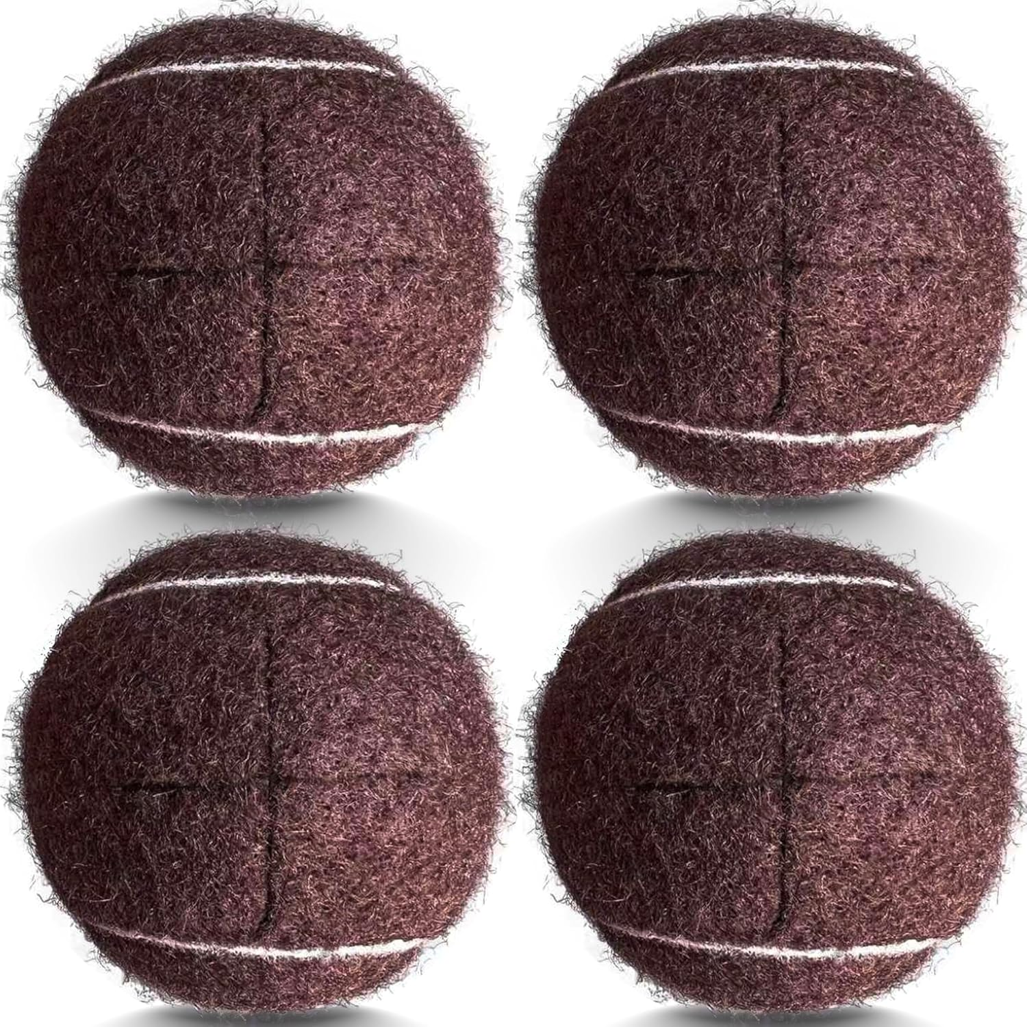 4 Pack Precut Tennis Balls for Walkers, Heavy Duty Long Lasting Felt Pads for Furniture Legs and Floor Protection