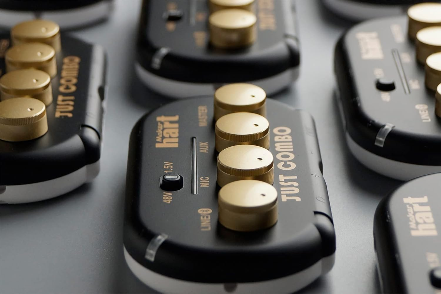 Maker Hart Just Combo - Podcast Mini 3 Channel Audio Mixer with Stereo/Bluetooth/Microphone with Microphone Input, 2 Outputs & USB Audio Output, Easy for Video Conferencing image number 5