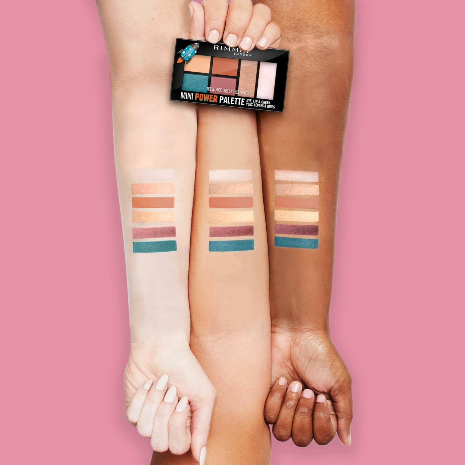 Rimmel London Mini Power Palette #004 Pioneer 6.8G