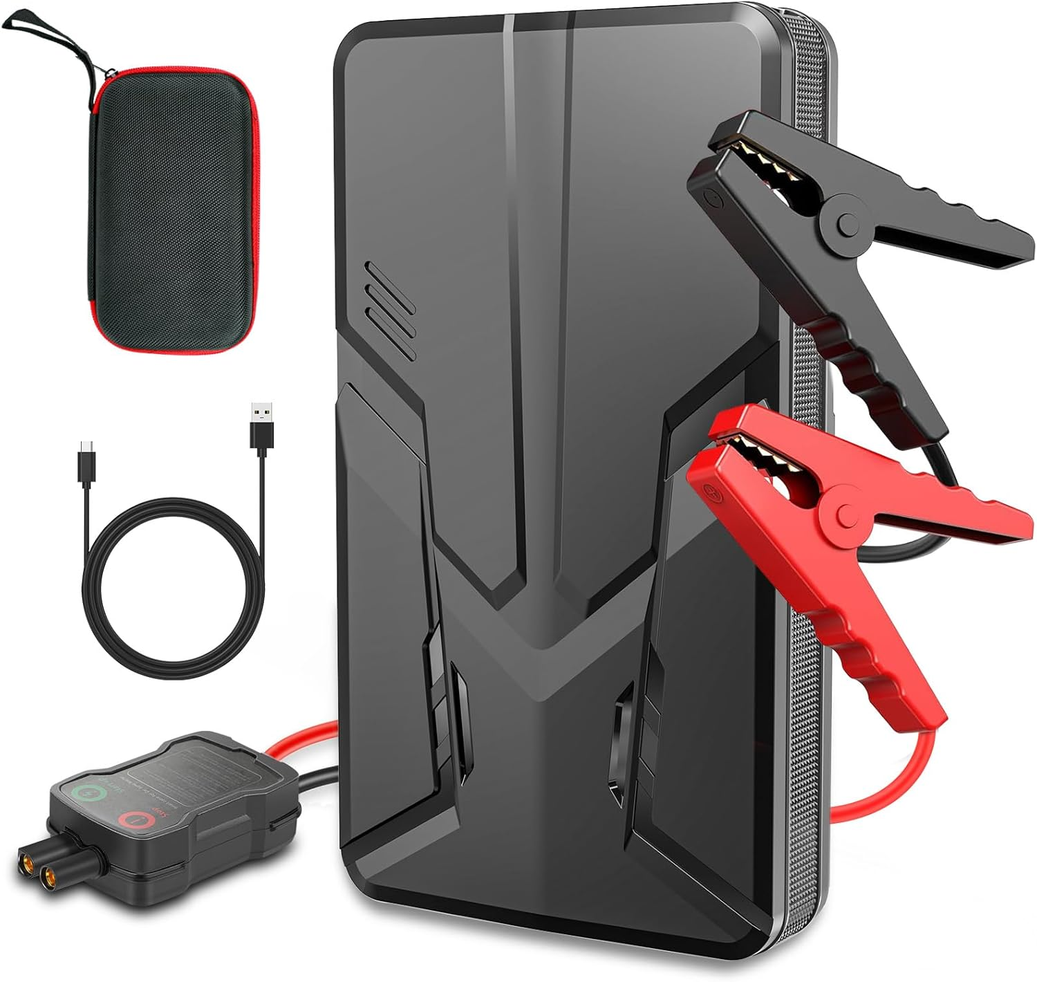 Aryee Jump Starter 6000A Peak 12V 27000Mah Portable Car Auto Jump Starter Power Pack for up to 5.0L Gas & 2.0L Diesel Engines Portable Power Bank Charger with Type-C image number 2