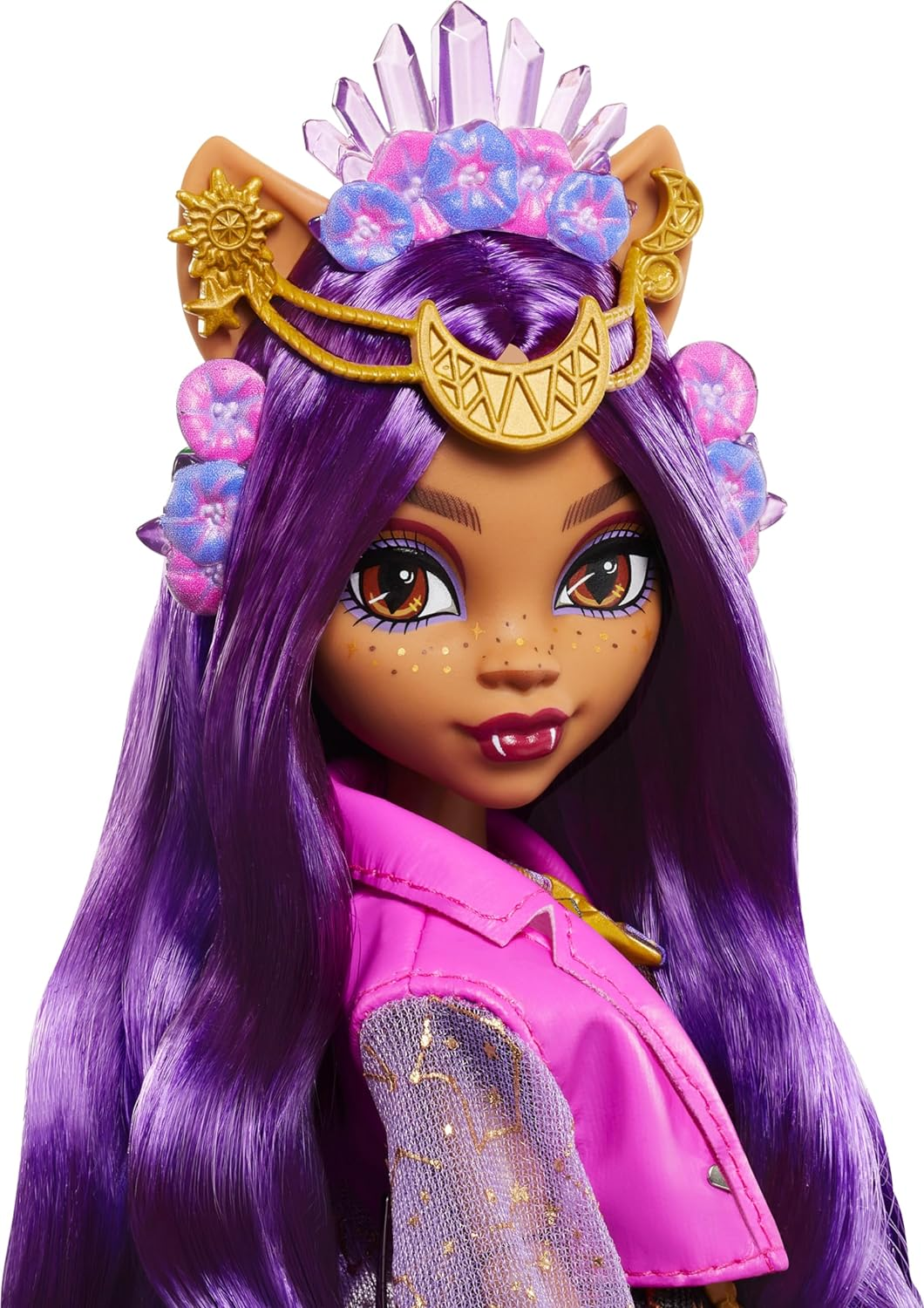 Monster High Monster Fest Doll, Clawdeen Wolf with Glam Outfit & Festival Themed Accessories like Snacks, Band Poster, Statement Bag & More image number 1