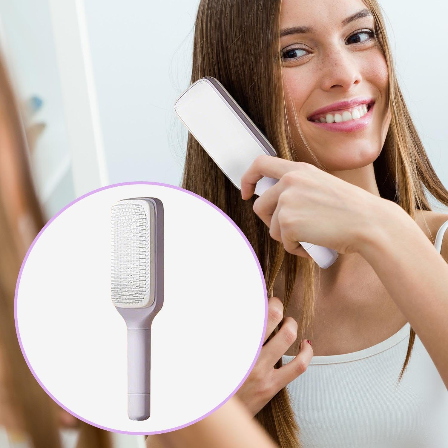 2 Pieces Massage Comb, Curly Brush, Massage Scalp, Self-Packed Brush, Anti-Dandruff Comb, Multifunctional Massage Comb