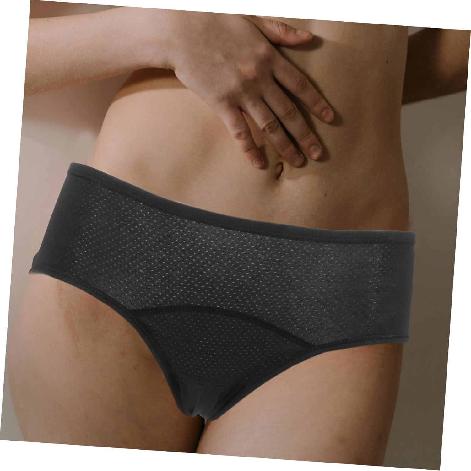 Didiseaon Cotton Women Midrise Leakproof Period Hipster Underwear Breathable Comfortable Menstrual Pants for Women Soft Secure Fit Suitable for Moderate Flow