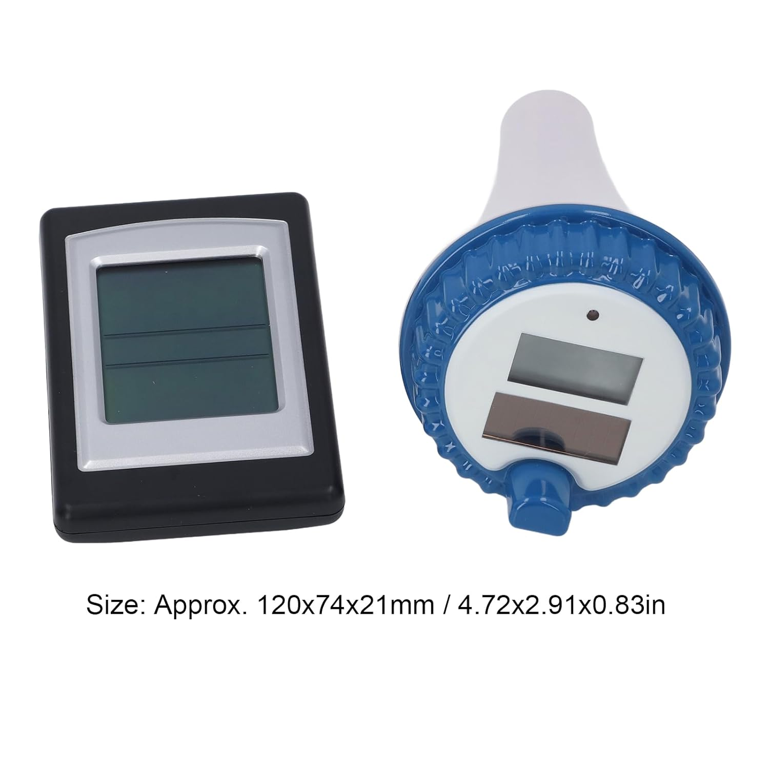 Pool Thermometer Floating, IPX8 Waterproof Solar Powered Digital Pool Thermometer with Large LCD Display Easy to Read Outdoor Water Temperature Gauge for Swimming Pools Spa Hot Tub image number 1