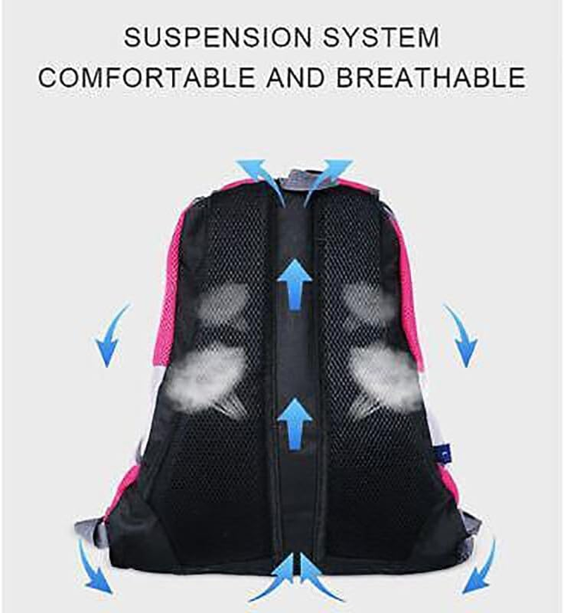 Puppy Mesh Pet Dog Carrier Backpack Front and Back Shoulder Bag, Versatile Design, Ideal for Travel and Outdoor image number 3