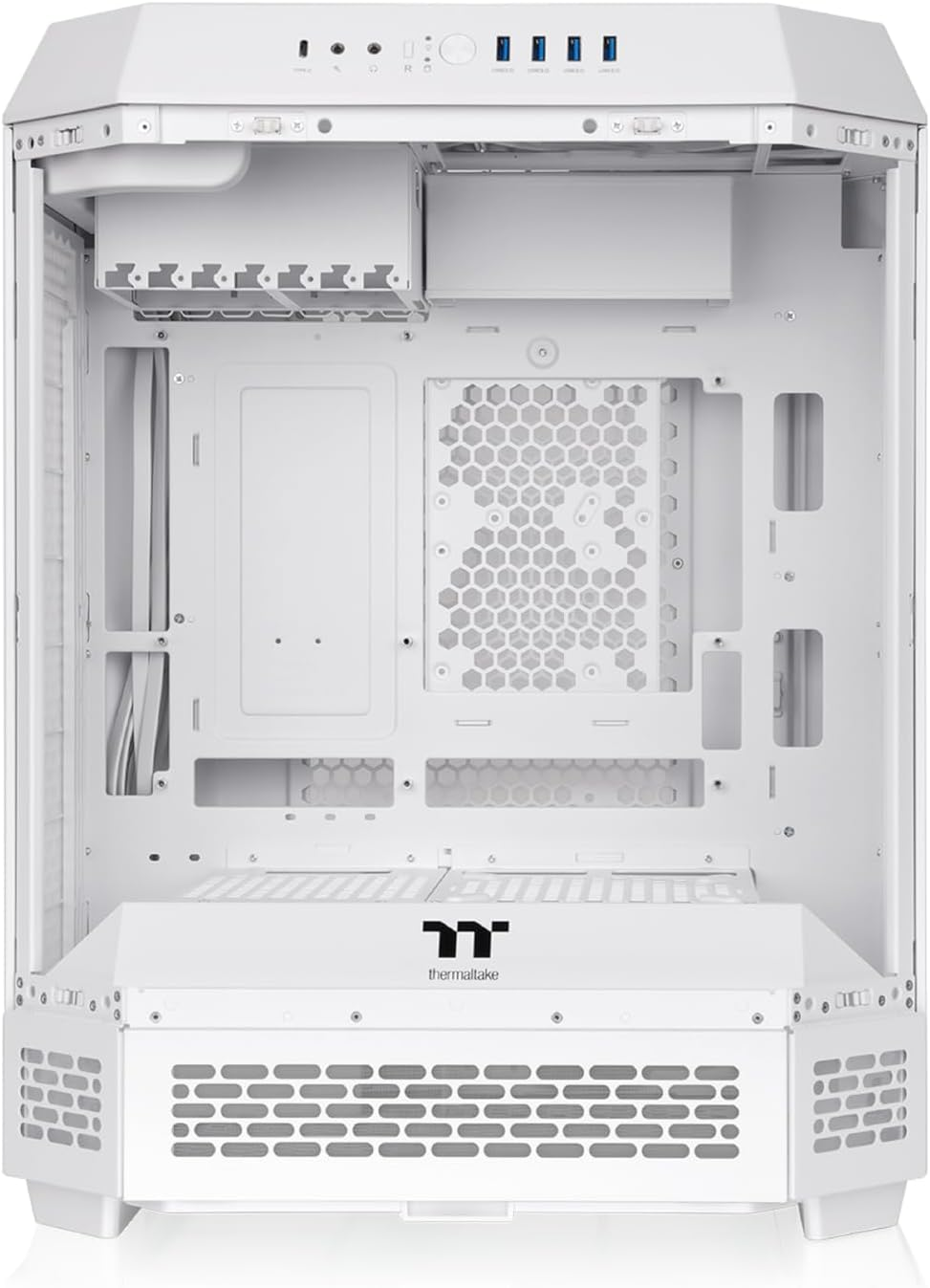 Thermaltake the Tower 600 Tempered Glass Mid Tower Case Snow Edition, CA-1Z1-00M6WN-00 image number 1