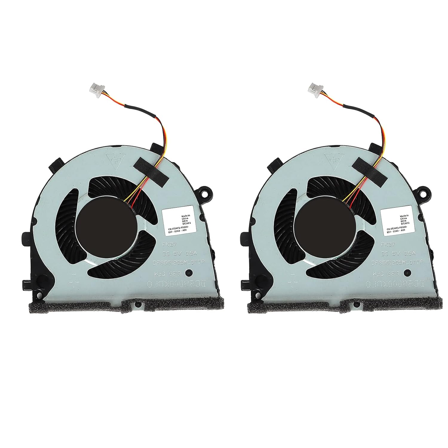 4-Pin Cooling Fans for Game G3/G3-3579/3779 G5-15/5587, DC 5V/0.5A CPU GPU Computer Fans, Silent image number 1