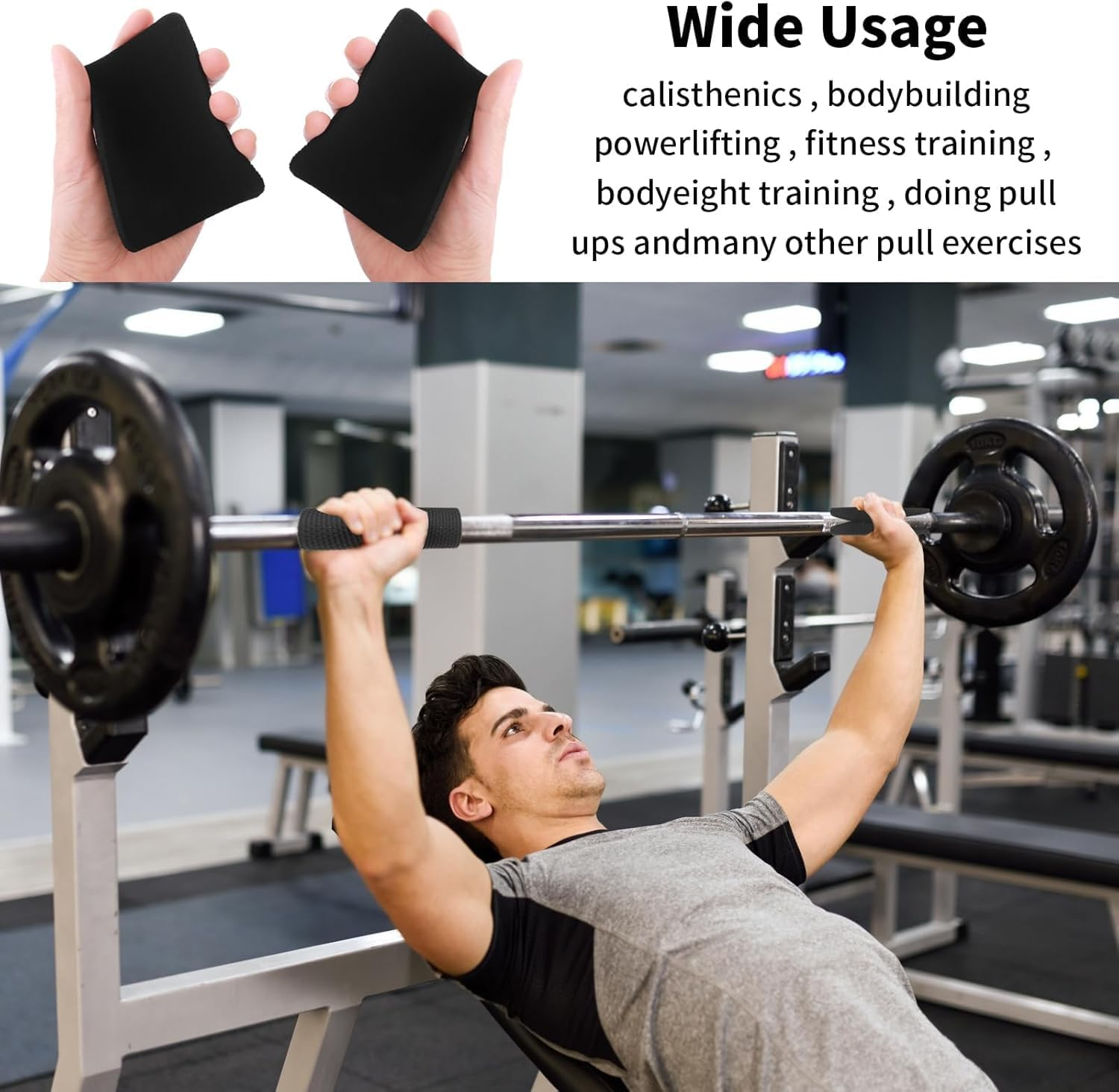 Non-Slip Square Weight Lifting Pullup Grip Pad,10Pcs Square Pull up Grip Gym Hand Grip Lifting Grips Pad,Square Non-Slip Gym Grip Pad,Square Non-Slip Weight Lifting Workout Pad Pull up Hand Grips Pad