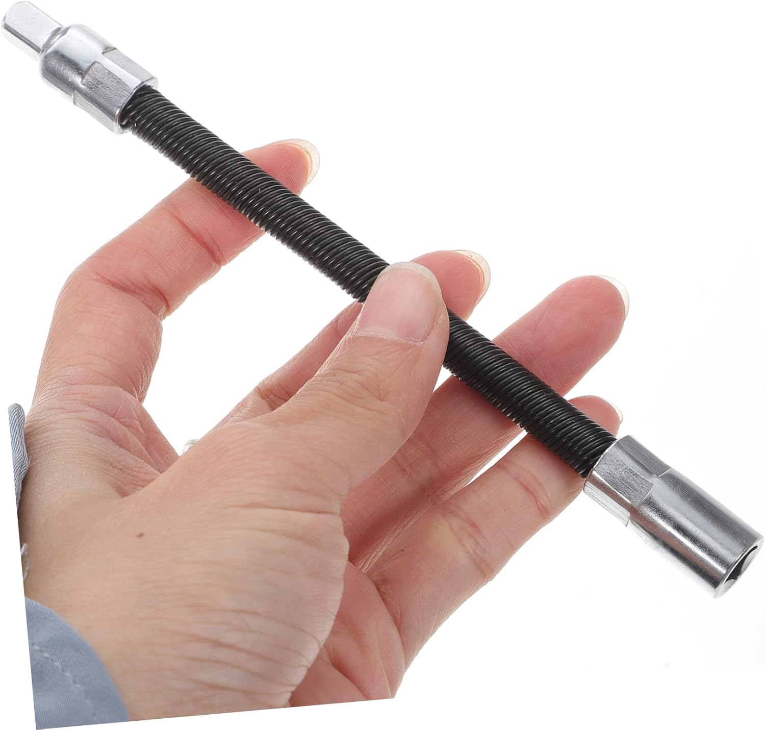 IWOWHERO Industrial Flexible Socket Wrench Extension Bar Set 3 Pieces 1/4-3/8-1/2 Ratchet Extender Spring Soft Shaft for Mechanical Repair and Automotive Use image number 3