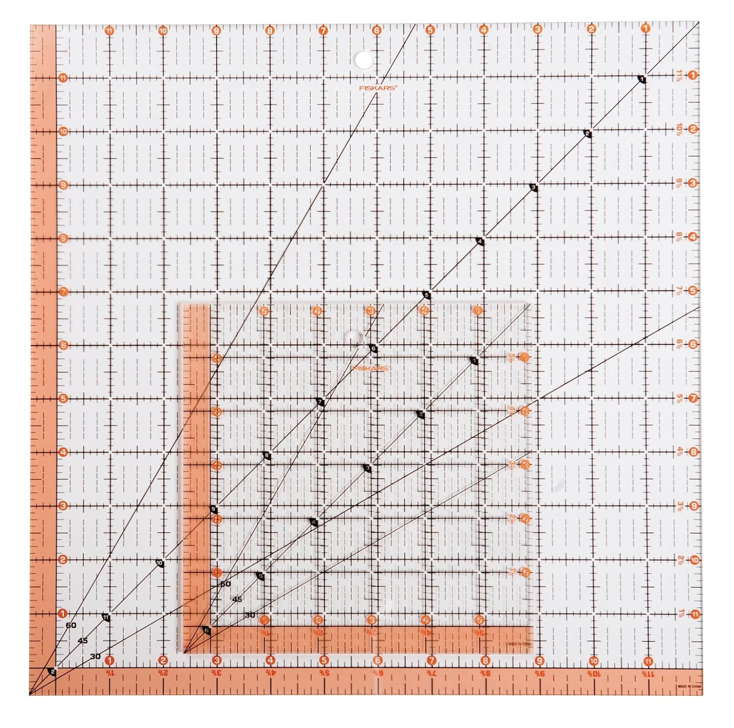 Fiskars Square Acrylic Ruler Set (187210-1001)