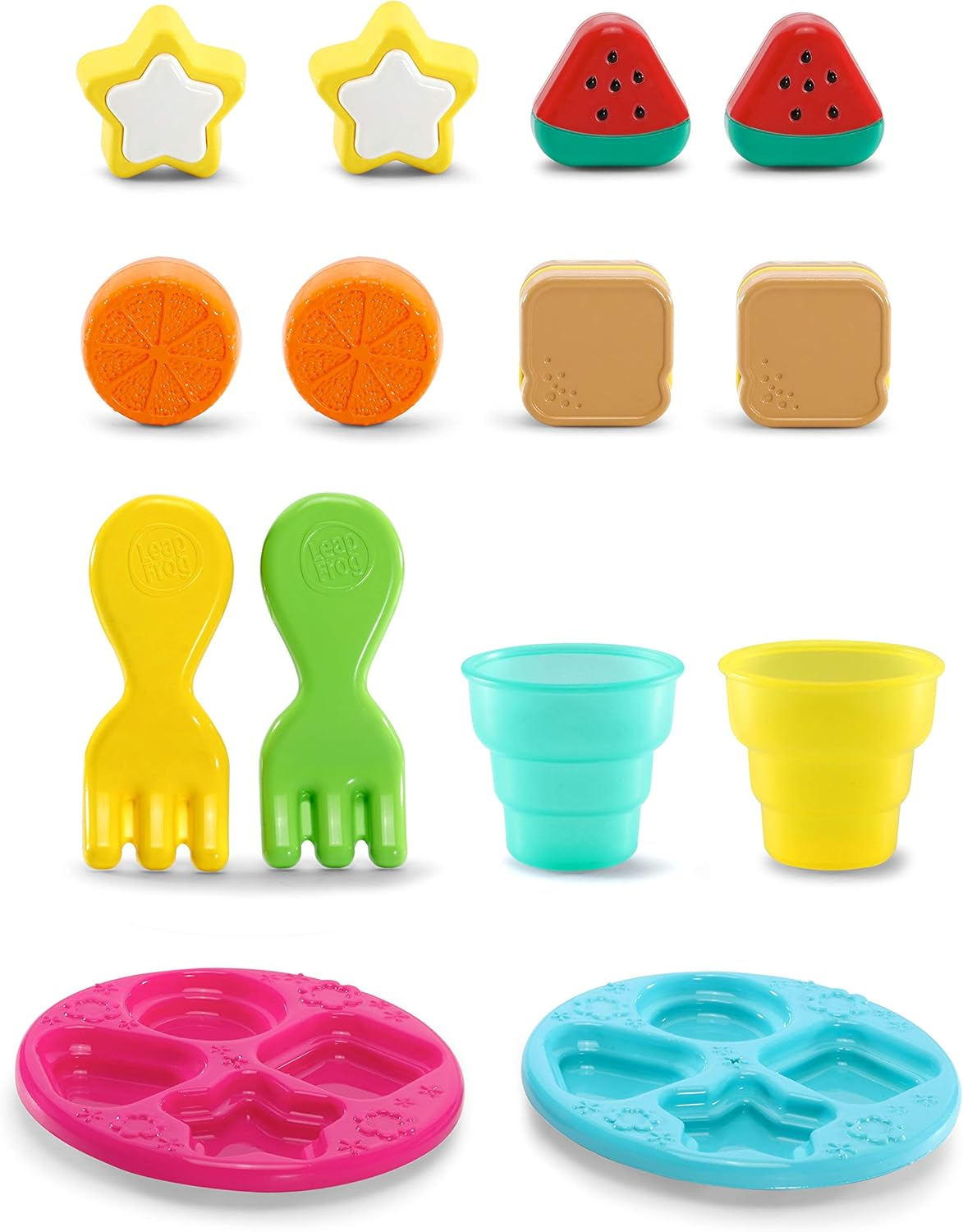 Leapfrog Shapes & Sharing Picnic Basket Refresh - Electronic Toys Role Play Picnic - 603603 - Pink image number 1