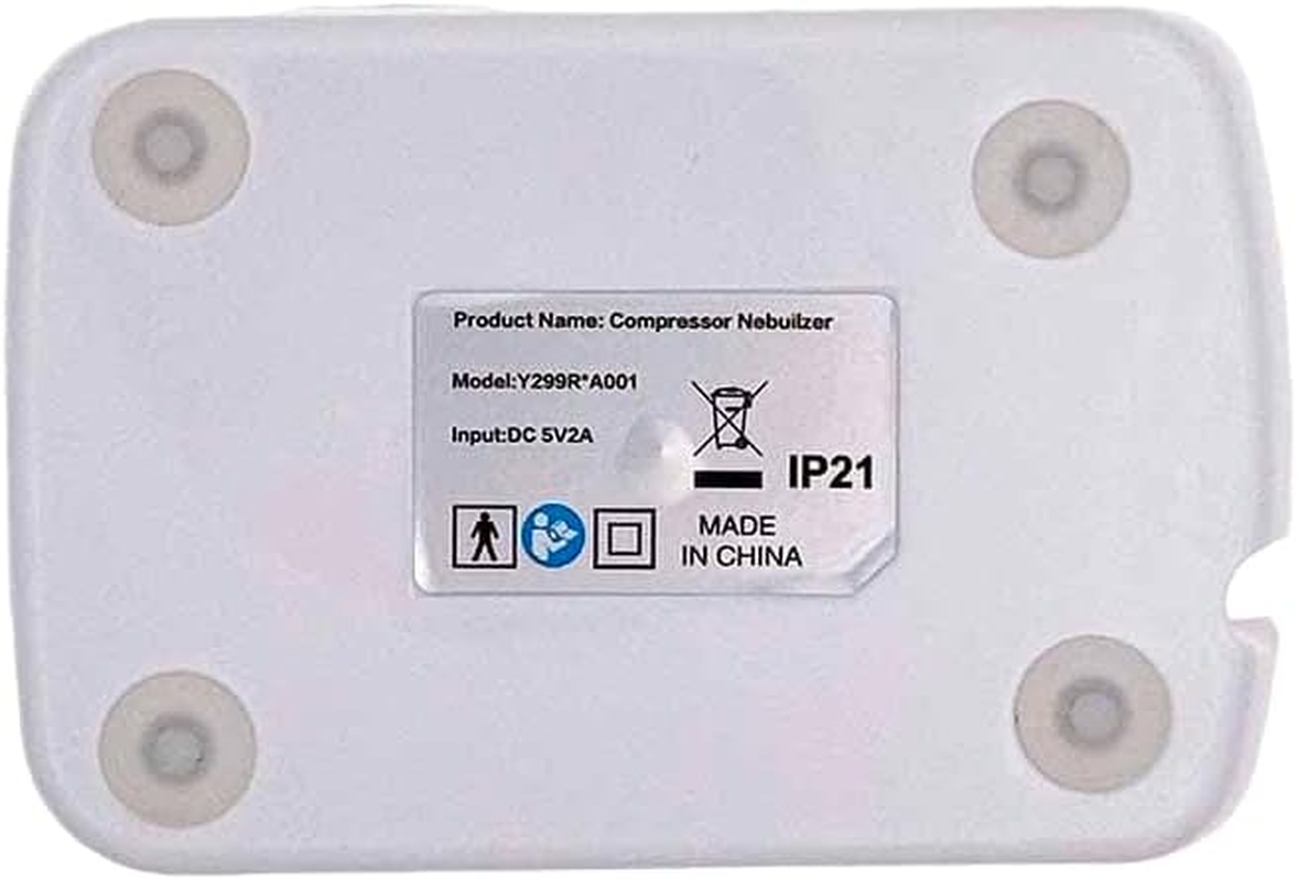 Portable Tabletop Compressor Nebuliser Nebulizer Machine for Adults and Kids Travel and Household Use, DC/AC Power Jet Nebuliser Inhaler Cool Mist for Respiratory Problem, Timer Digital Display image number 3