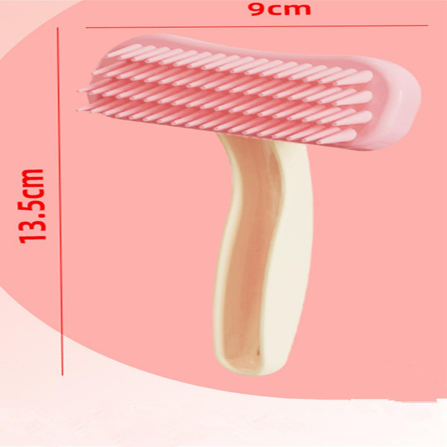 1 Pack Chinchilla Grooming Brush, Soft Silicone Pet De-Shedding & Bath Brush Gentle Massage Comb for Guinea Pigs, Rabbits, Hamsters, Small Animals, Kittens & Puppies（Pink） image number 6