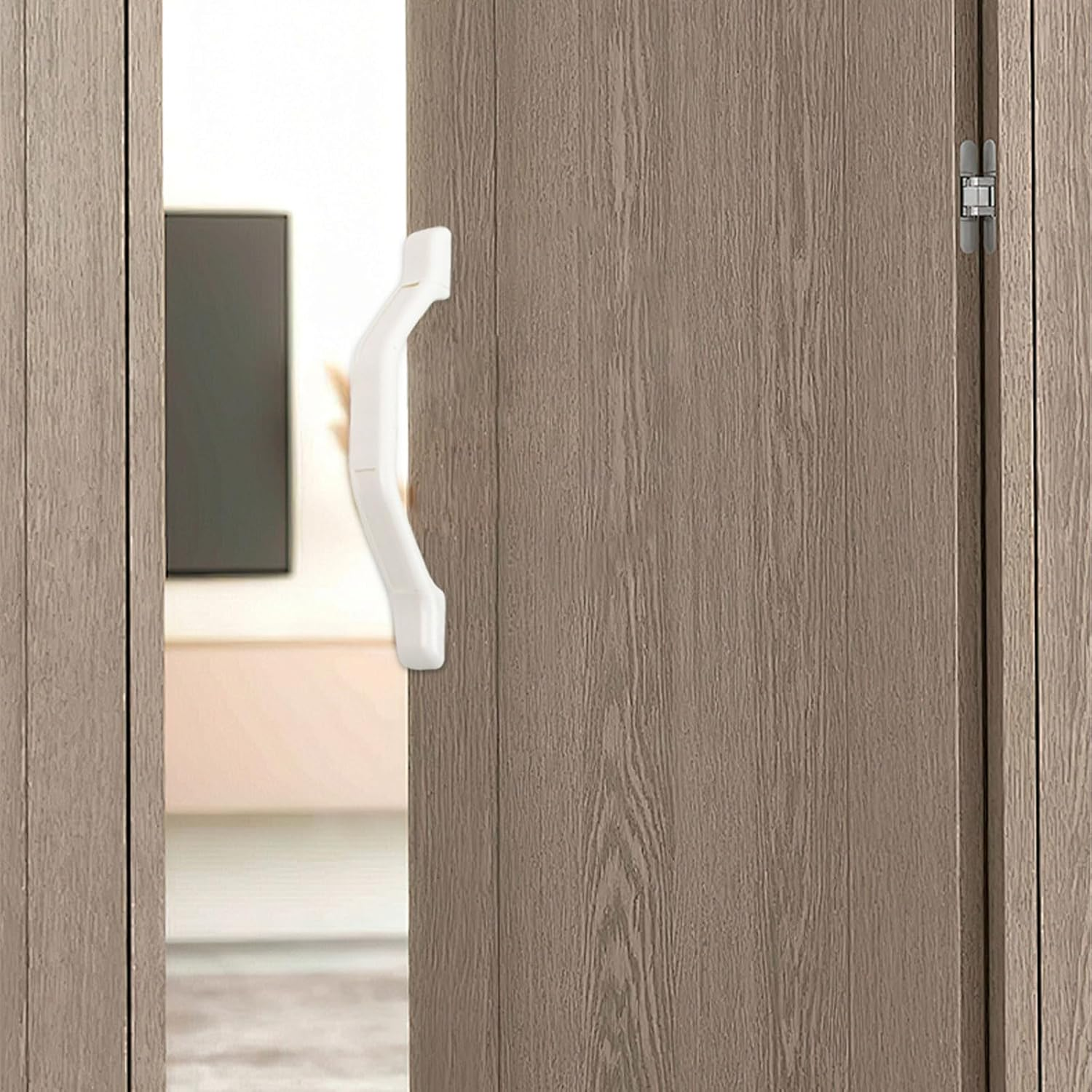 2 Pcs RV Camper Grab Handles, White Plastic with Screws for Door Entry Bar Assist, 11 Inch RV Door Handle for Travel Trailer, Motorhome, Trucks (White) image number 5