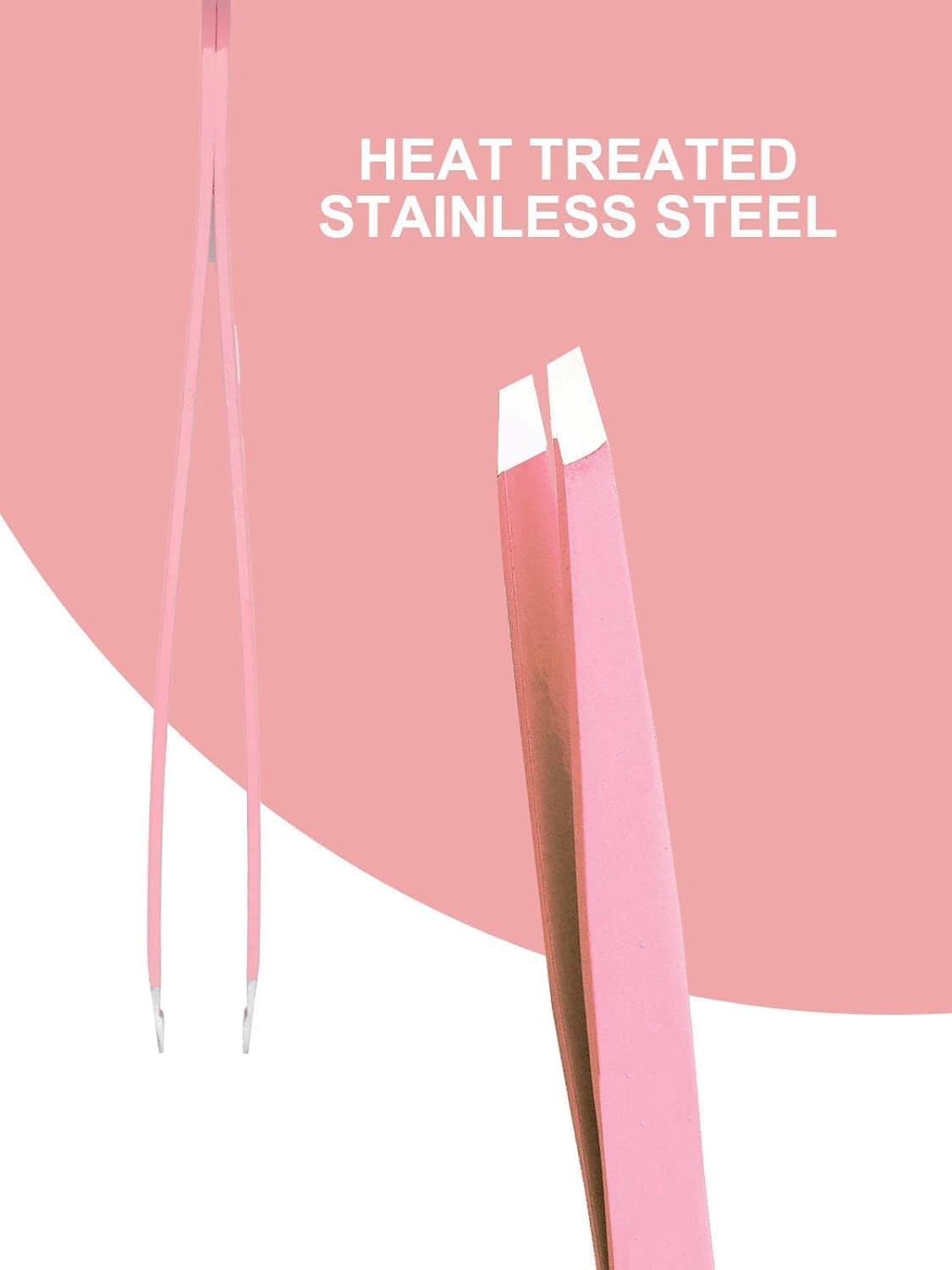 Fokmuaex 6Pcs Eyebrow Tweezers Set - Stainless Steel Slant & Pointed Tips with Small Scissors & Brush, Precision Hair Removal Tools image number 1