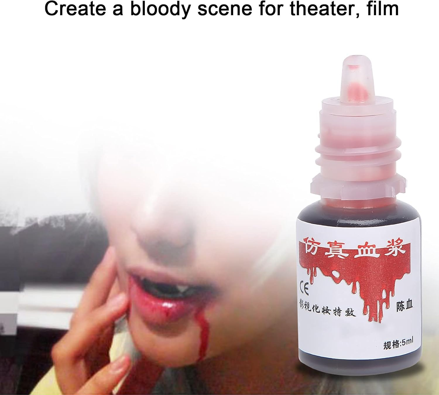 Fake Blood Capsules, Practical Safe and Reliable Fake Blood Pill Convenient for Theater Film, Special Effects image number 6